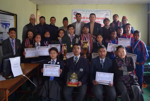 Mahalaxmi Municipality Inter School Quiz Competition Group Photo